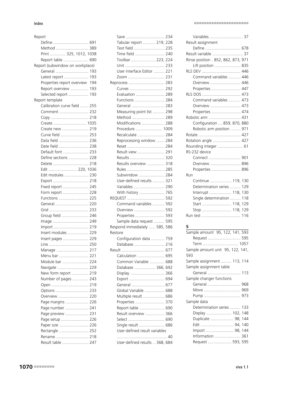 Metrohm viva 1.1 User Manual | Page 1082 / 1085