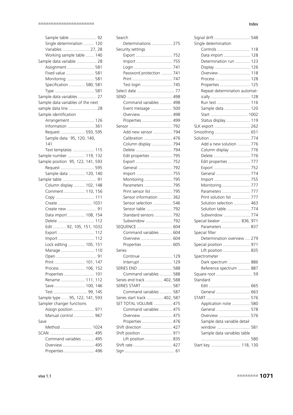 Metrohm viva 1.1 User Manual | Page 1083 / 1085