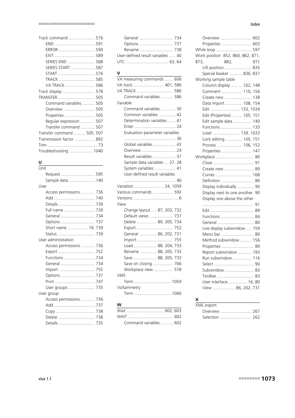 Metrohm viva 1.1 User Manual | Page 1085 / 1085