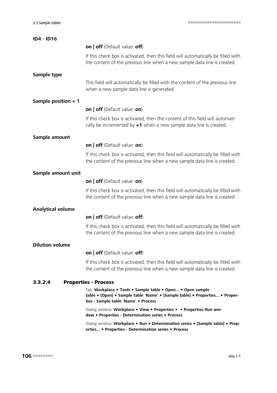 4 properties - process, Process | Metrohm viva 1.1 User Manual | Page 118 / 1085