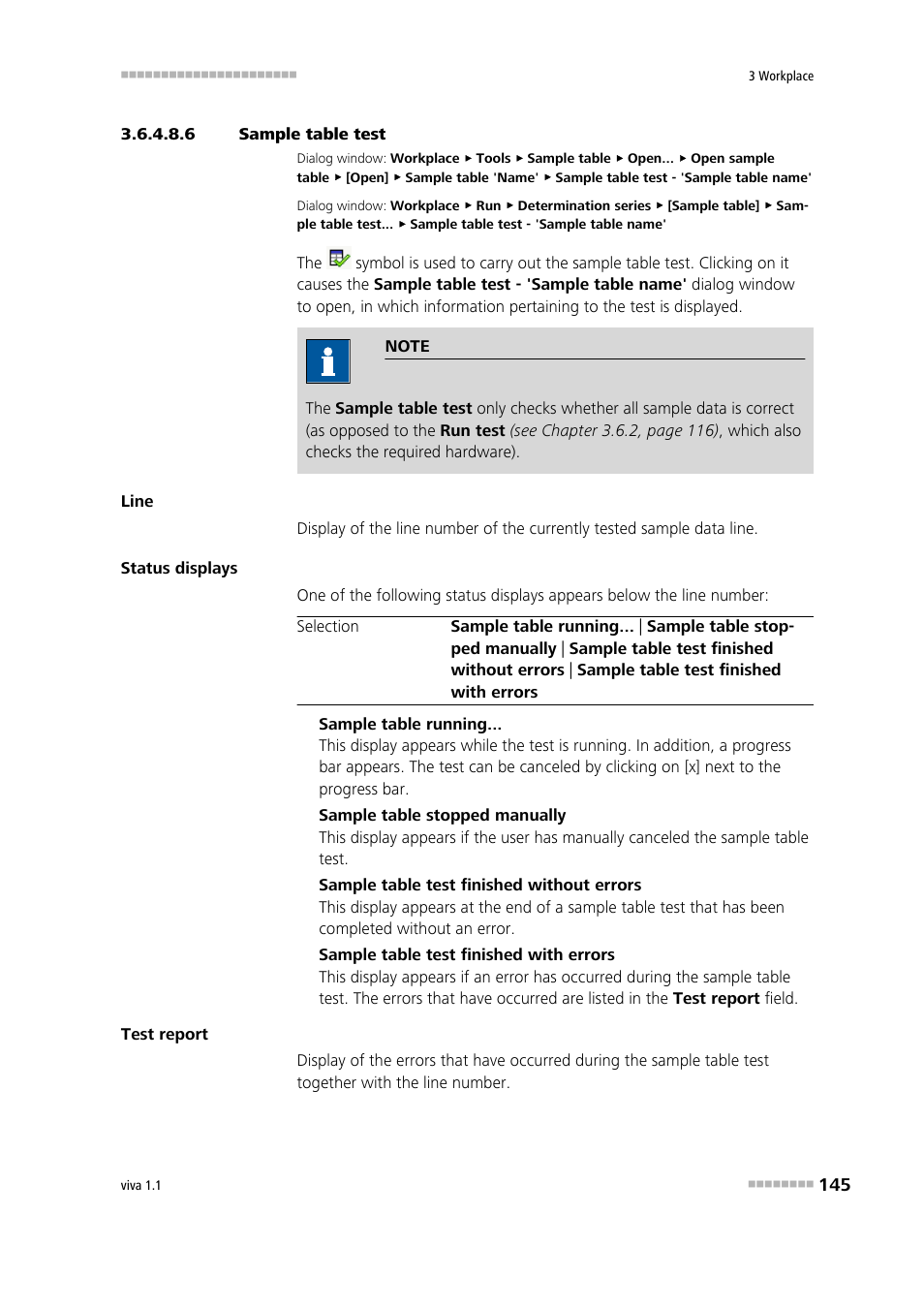 6 sample table test | Metrohm viva 1.1 User Manual | Page 157 / 1085