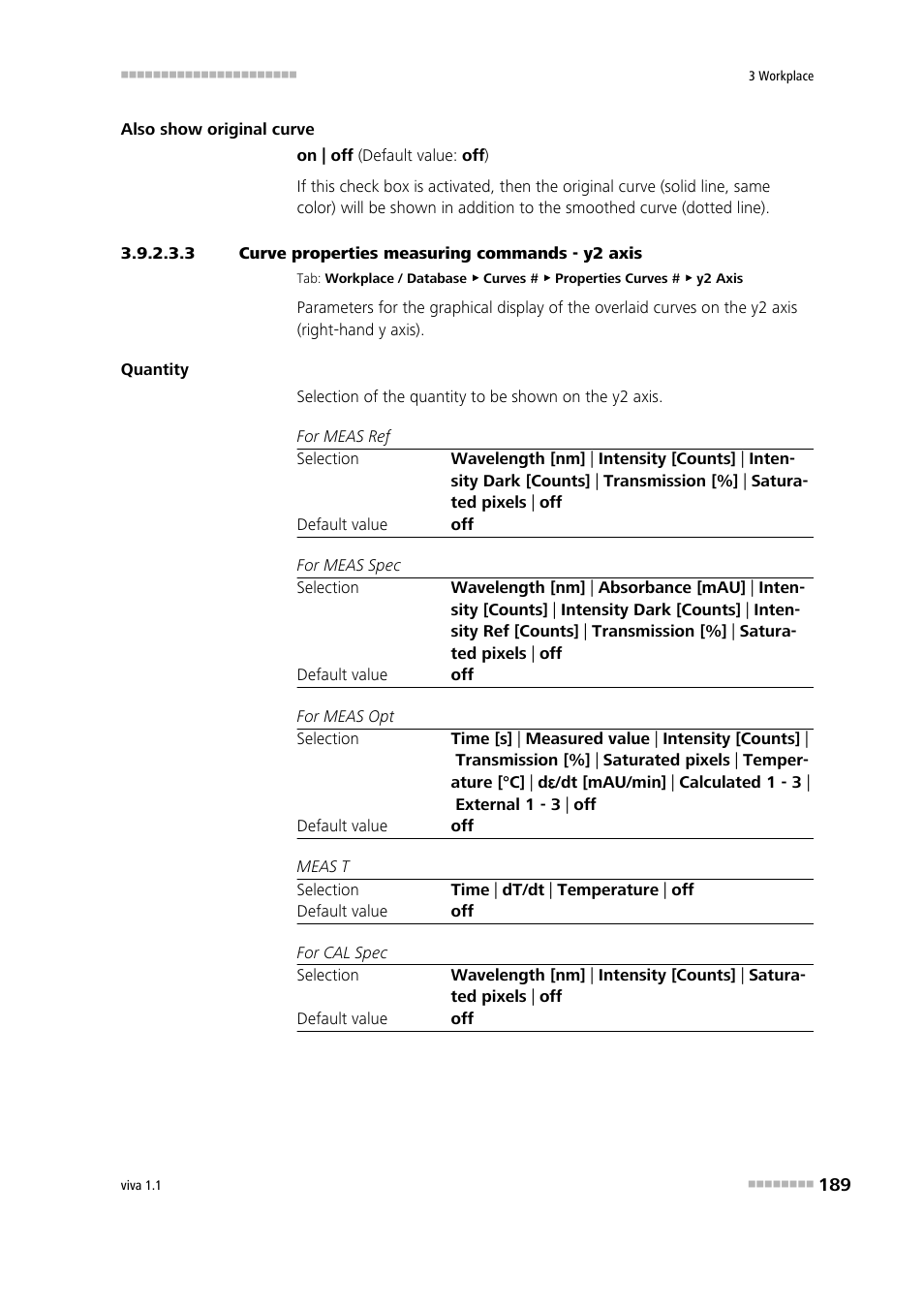 3 curve properties measuring commands - y2 axis | Metrohm viva 1.1 User Manual | Page 201 / 1085