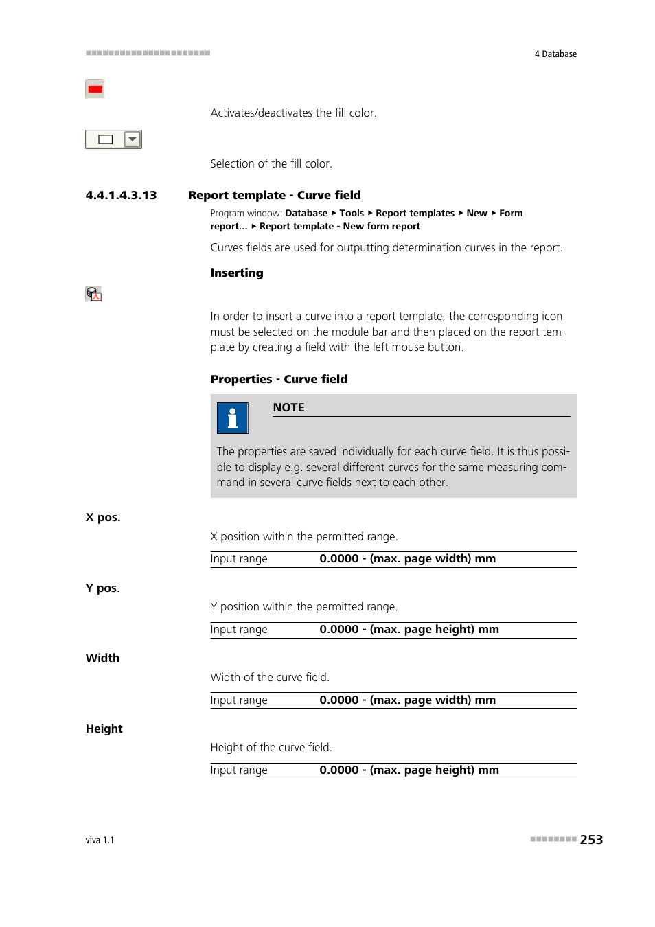 13 report template - curve field, Curve | Metrohm viva 1.1 User Manual | Page 265 / 1085