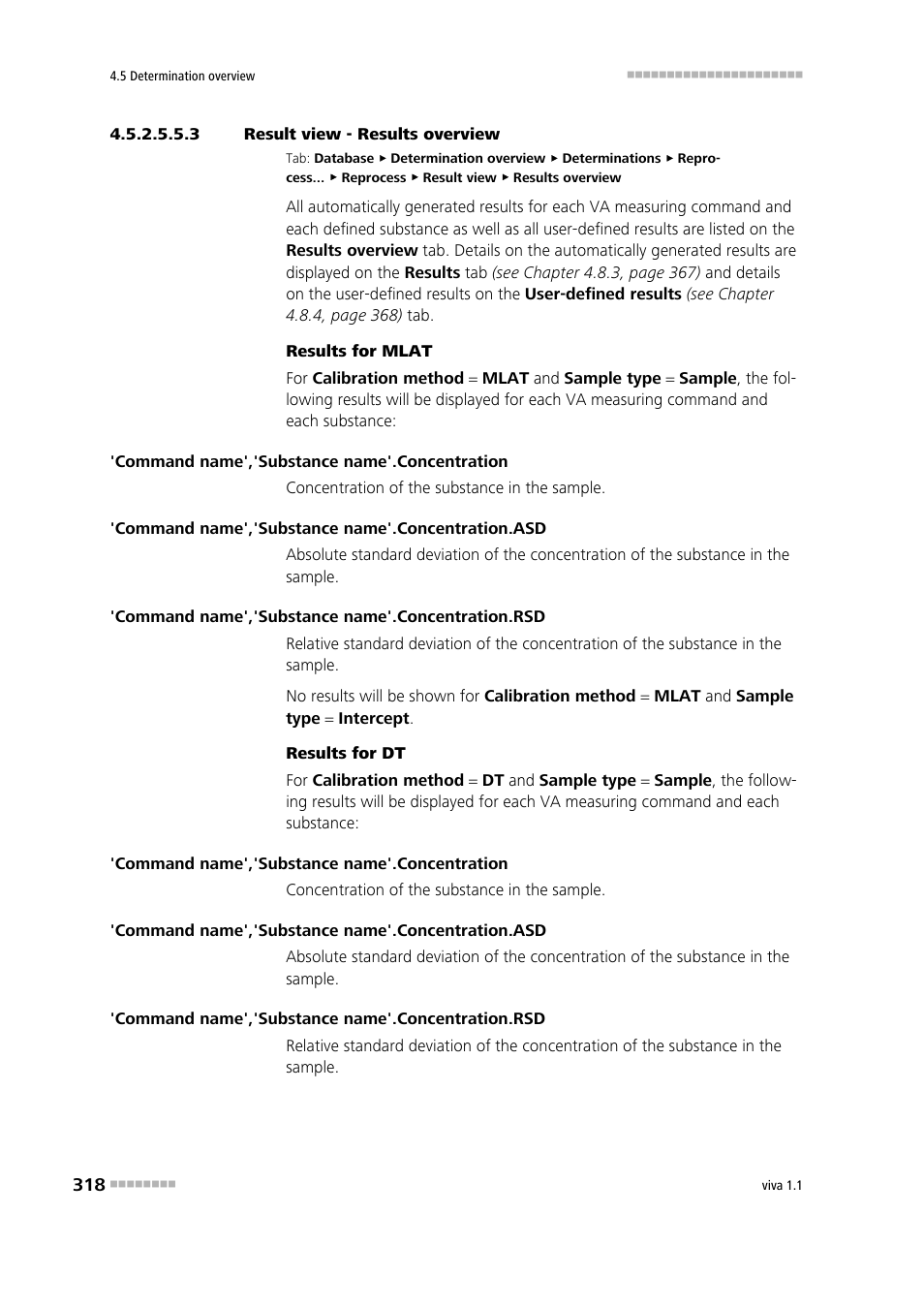 3 result view - results overview | Metrohm viva 1.1 User Manual | Page 330 / 1085