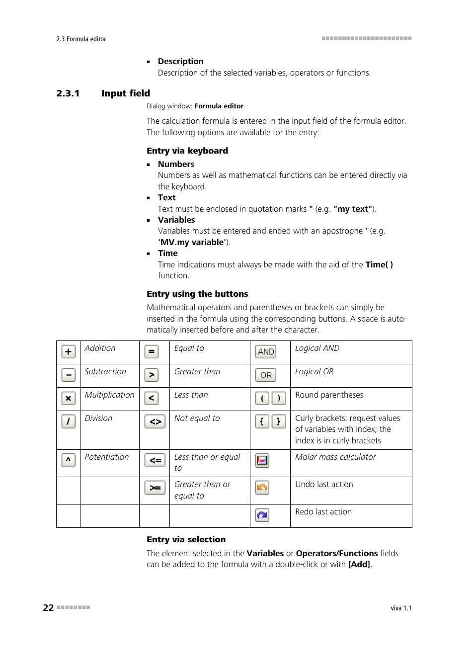 1 input field, Input field | Metrohm viva 1.1 User Manual | Page 34 / 1085