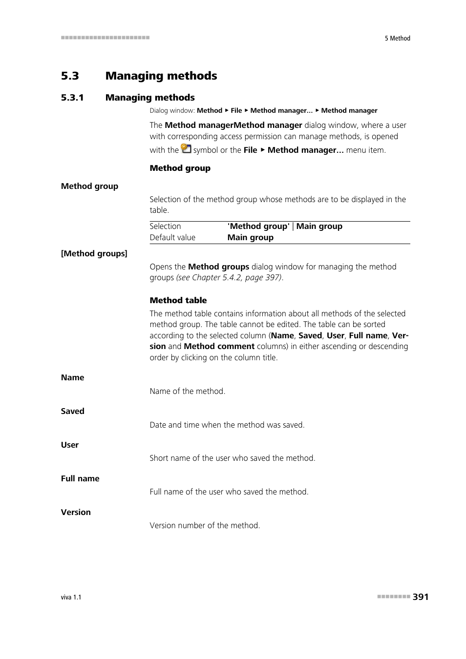 3 managing methods, 1 managing methods, Managing methods | Metrohm viva 1.1 User Manual | Page 403 / 1085