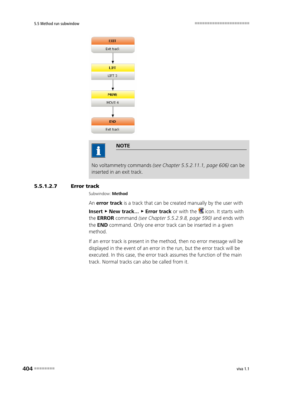 7 error track, Error track | Metrohm viva 1.1 User Manual | Page 416 / 1085