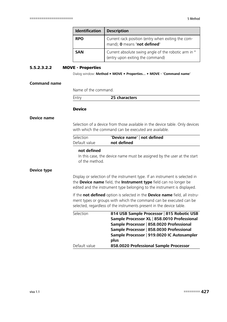 2 move - properties | Metrohm viva 1.1 User Manual | Page 439 / 1085