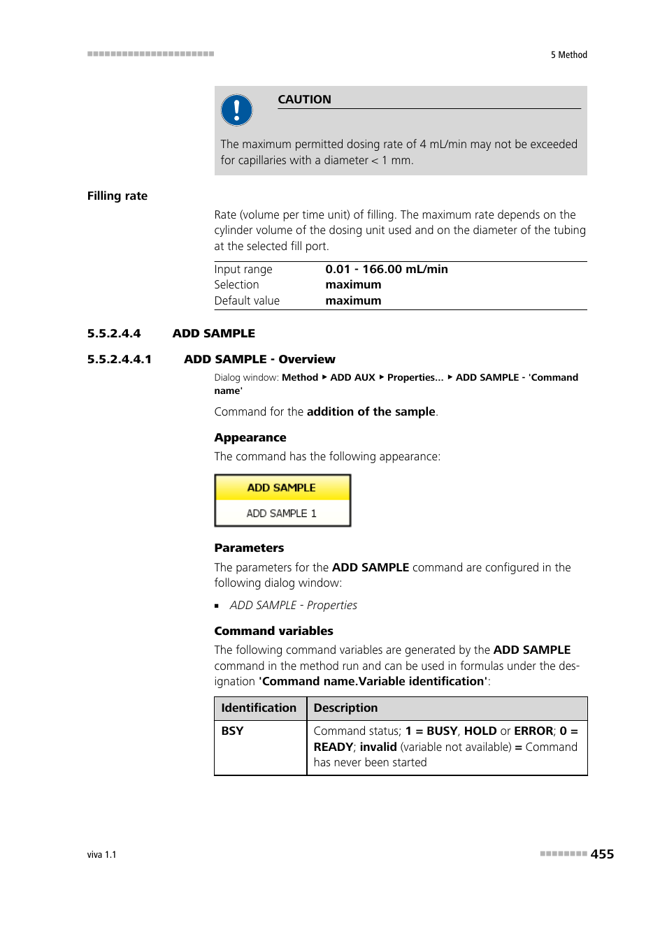 4 add sample, 1 add sample - overview, Add sample | Metrohm viva 1.1 User Manual | Page 467 / 1085