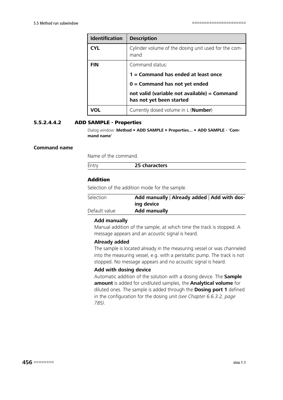 2 add sample - properties | Metrohm viva 1.1 User Manual | Page 468 / 1085