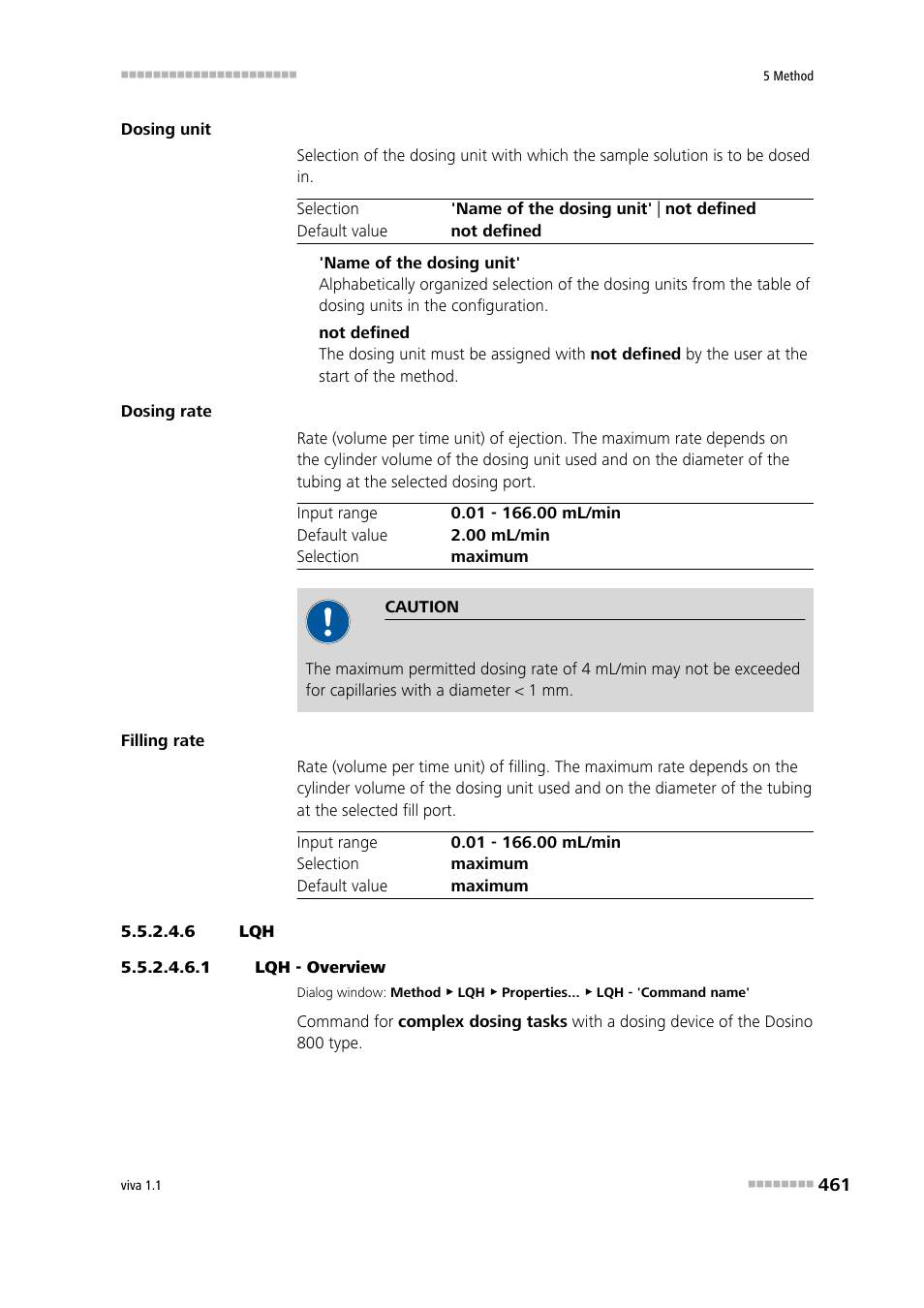 6 lqh, 1 lqh - overview | Metrohm viva 1.1 User Manual | Page 473 / 1085