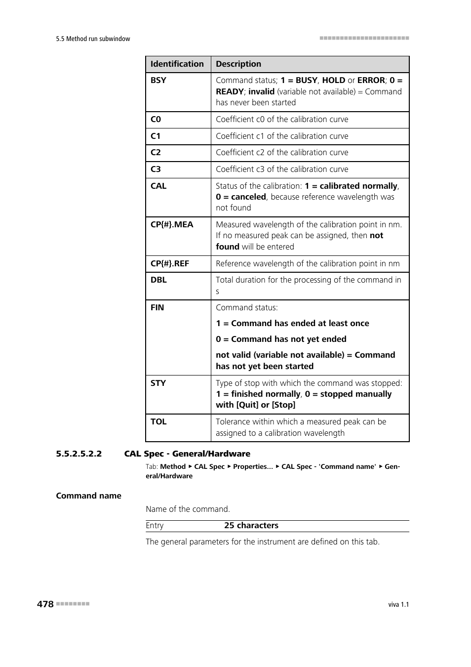 2 cal spec - general/hardware, General/hardware | Metrohm viva 1.1 User Manual | Page 490 / 1085