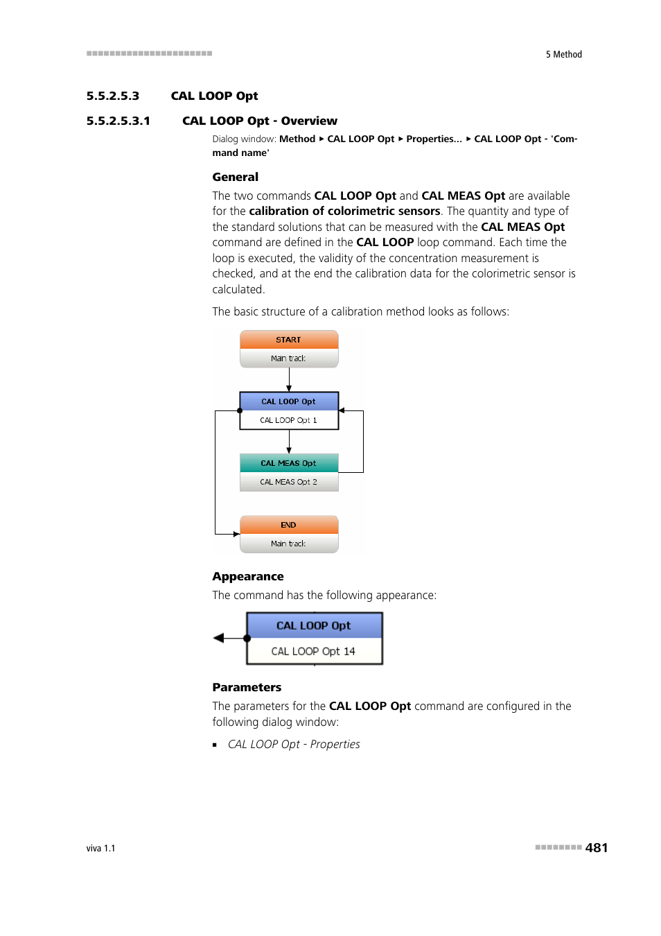 3 cal loop opt, 1 cal loop opt - overview, Cal loop opt | Metrohm viva 1.1 User Manual | Page 493 / 1085