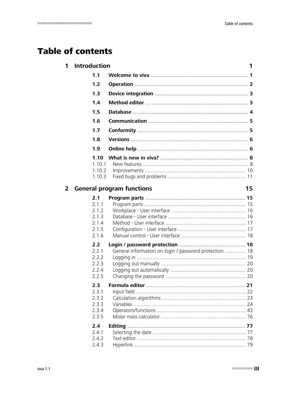 Metrohm viva 1.1 User Manual | Page 5 / 1085
