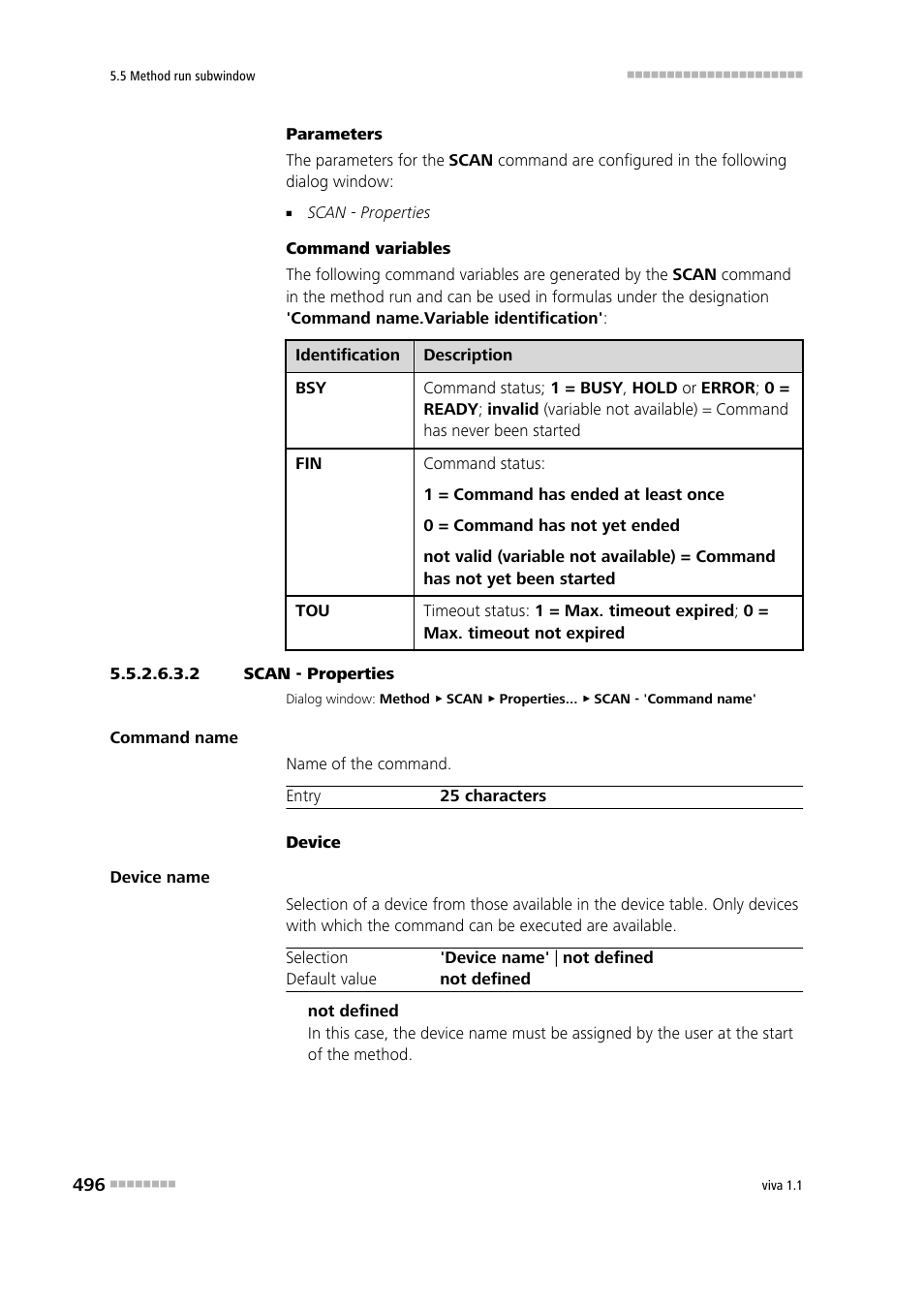 2 scan - properties | Metrohm viva 1.1 User Manual | Page 508 / 1085