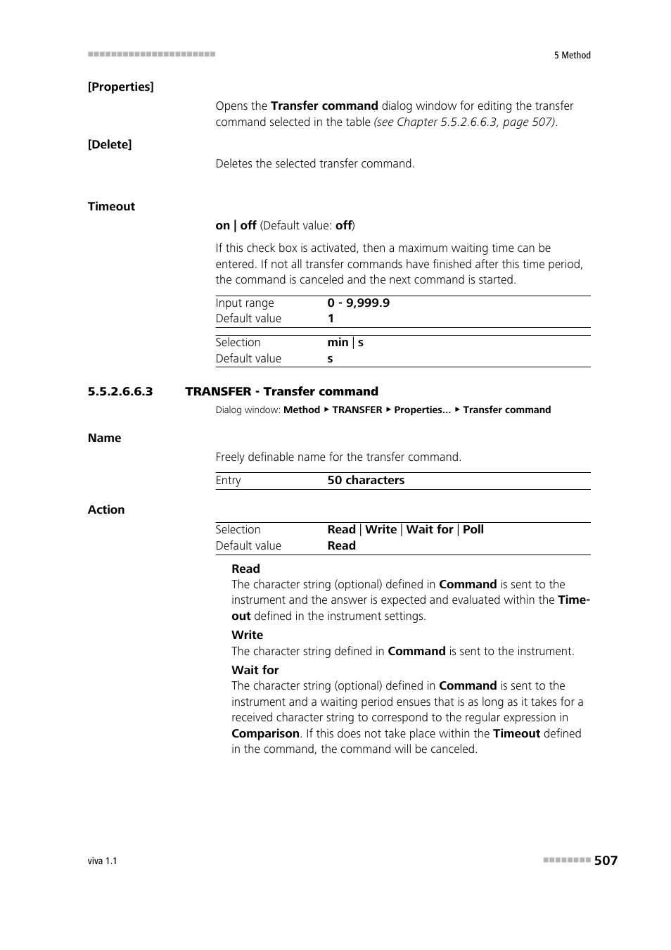 3 transfer - transfer command | Metrohm viva 1.1 User Manual | Page 519 / 1085