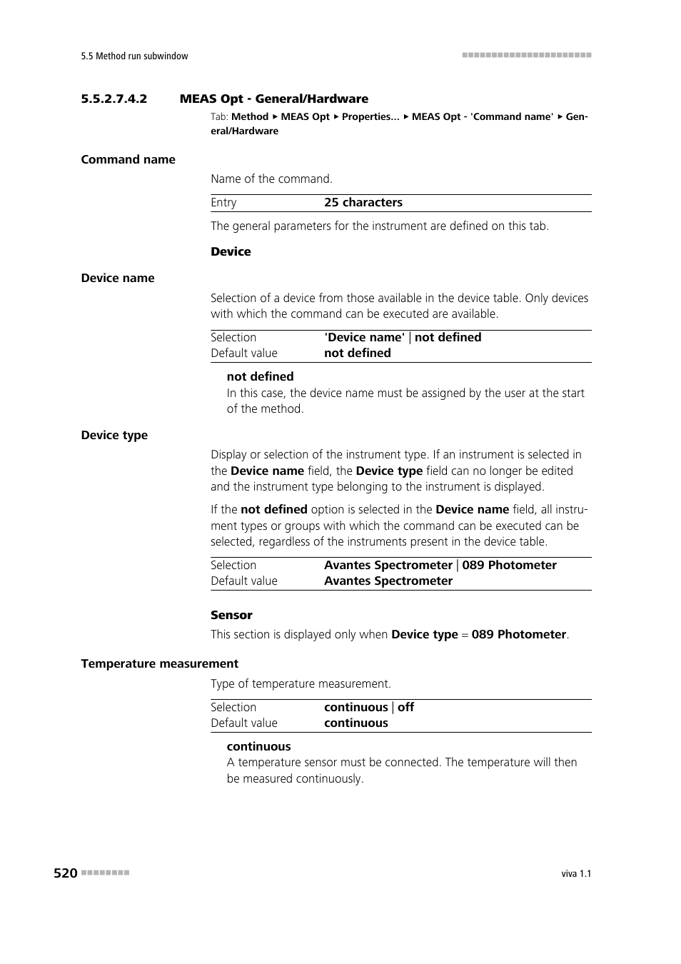 2 meas opt - general/hardware, General/hardware | Metrohm viva 1.1 User Manual | Page 532 / 1085