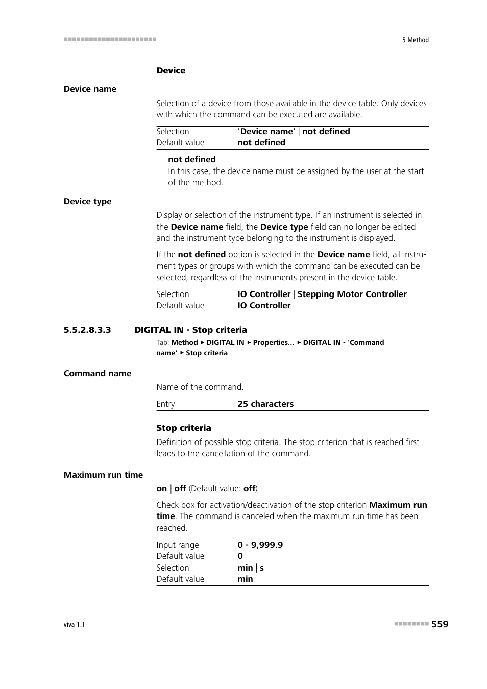 3 digital in - stop criteria | Metrohm viva 1.1 User Manual | Page 571 / 1085