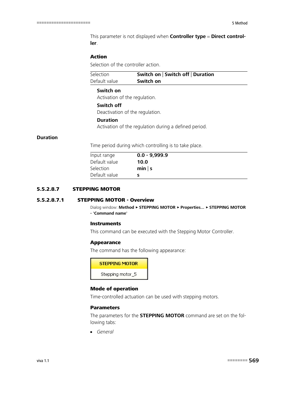 7 stepping motor, 1 stepping motor - overview, Stepping motor | Metrohm viva 1.1 User Manual | Page 581 / 1085