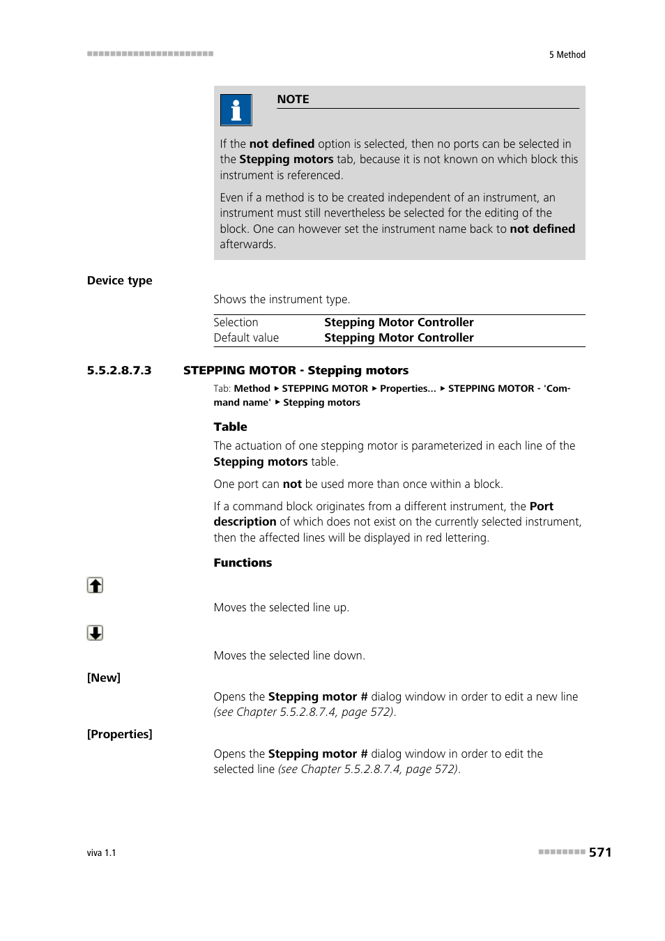 3 stepping motor - stepping motors | Metrohm viva 1.1 User Manual | Page 583 / 1085