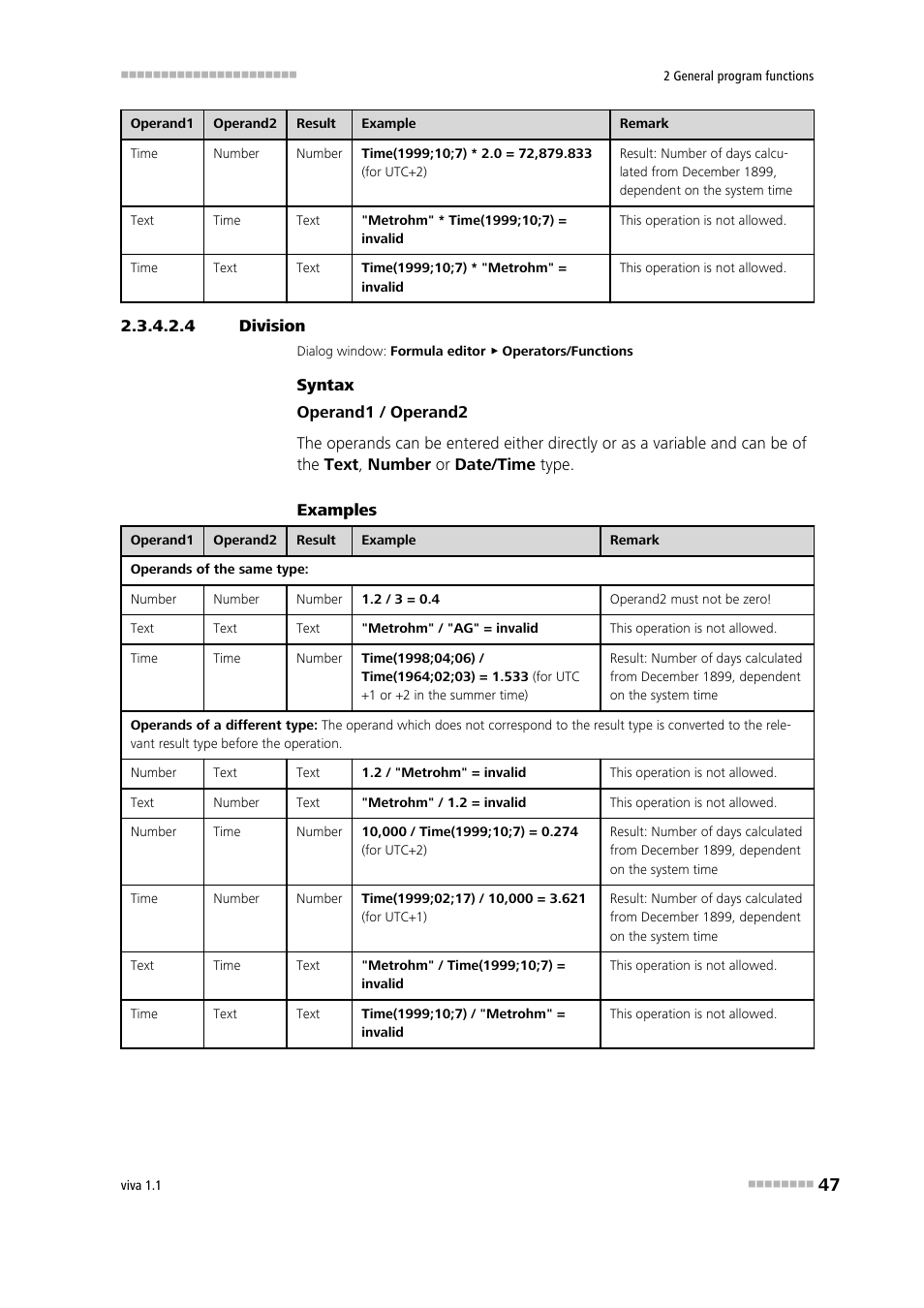 4 division, Division | Metrohm viva 1.1 User Manual | Page 59 / 1085