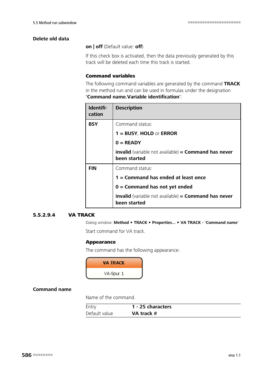 4 va track, Va track | Metrohm viva 1.1 User Manual | Page 598 / 1085