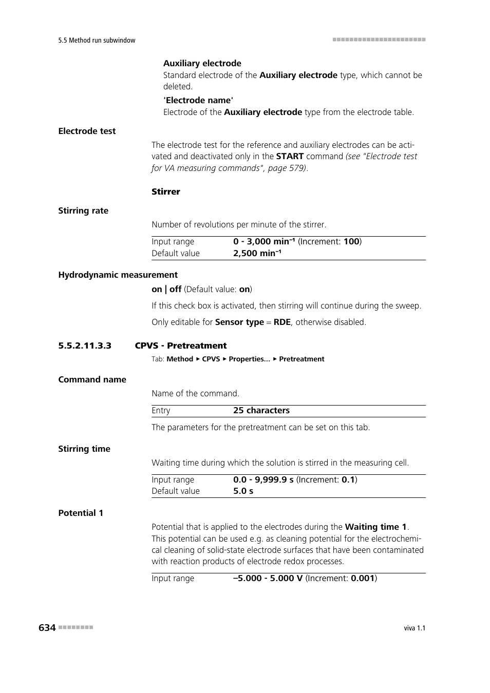 3 cpvs - pretreatment, Pretreatment | Metrohm viva 1.1 User Manual | Page 646 / 1085