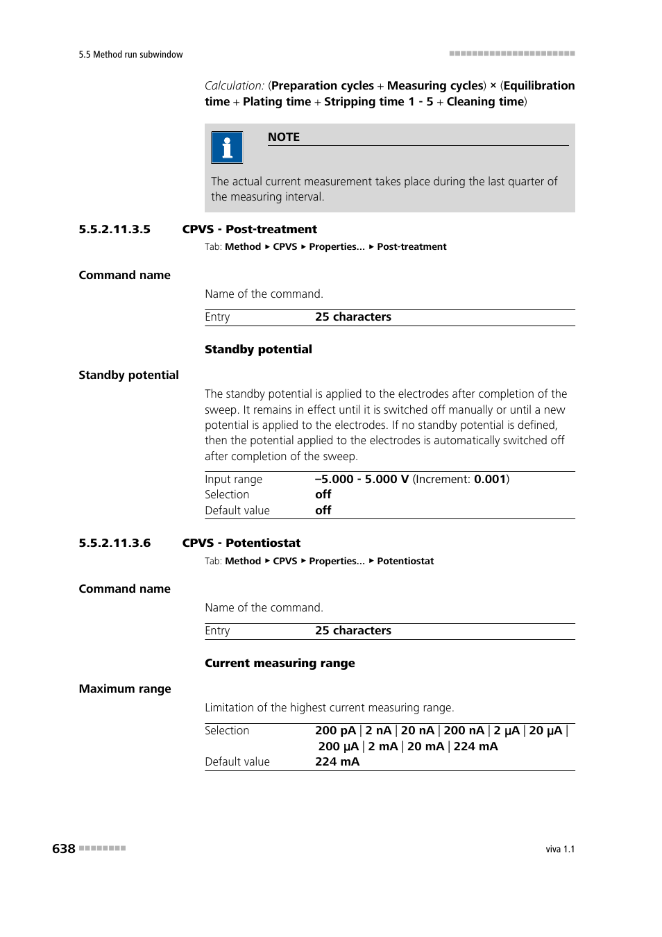 5 cpvs - post-treatment, 6 cpvs - potentiostat, Post-treatment | Potentiostat | Metrohm viva 1.1 User Manual | Page 650 / 1085