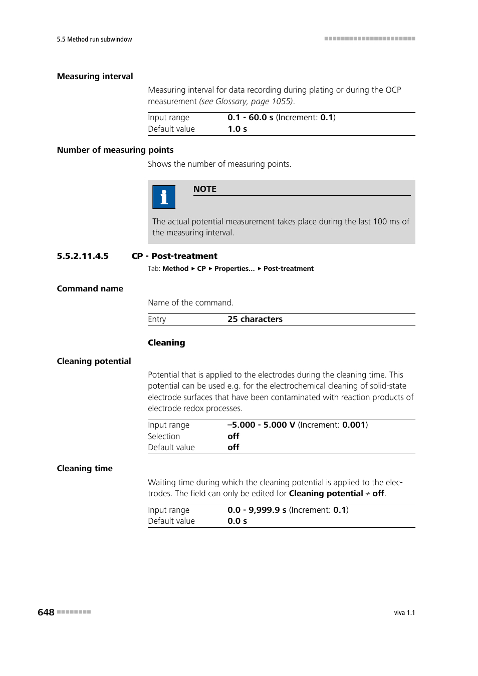 5 cp - post-treatment, Post-treatment | Metrohm viva 1.1 User Manual | Page 660 / 1085