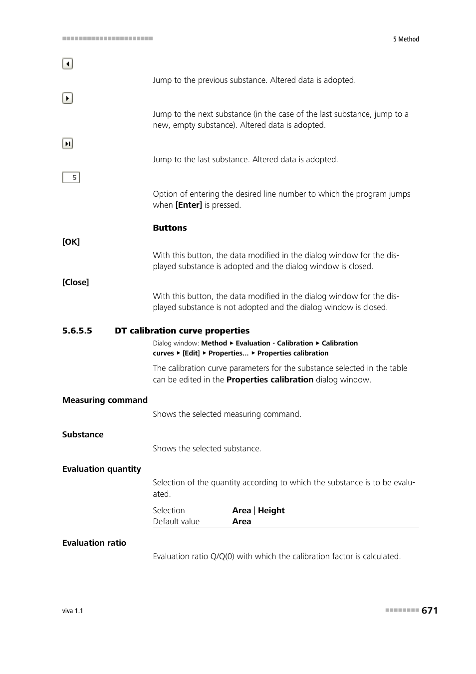 5 dt calibration curve properties | Metrohm viva 1.1 User Manual | Page 683 / 1085