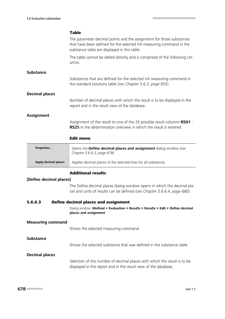 3 define decimal places and assignment | Metrohm viva 1.1 User Manual | Page 690 / 1085