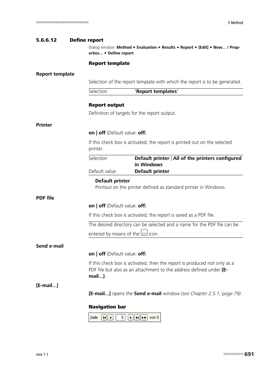 12 define report | Metrohm viva 1.1 User Manual | Page 703 / 1085