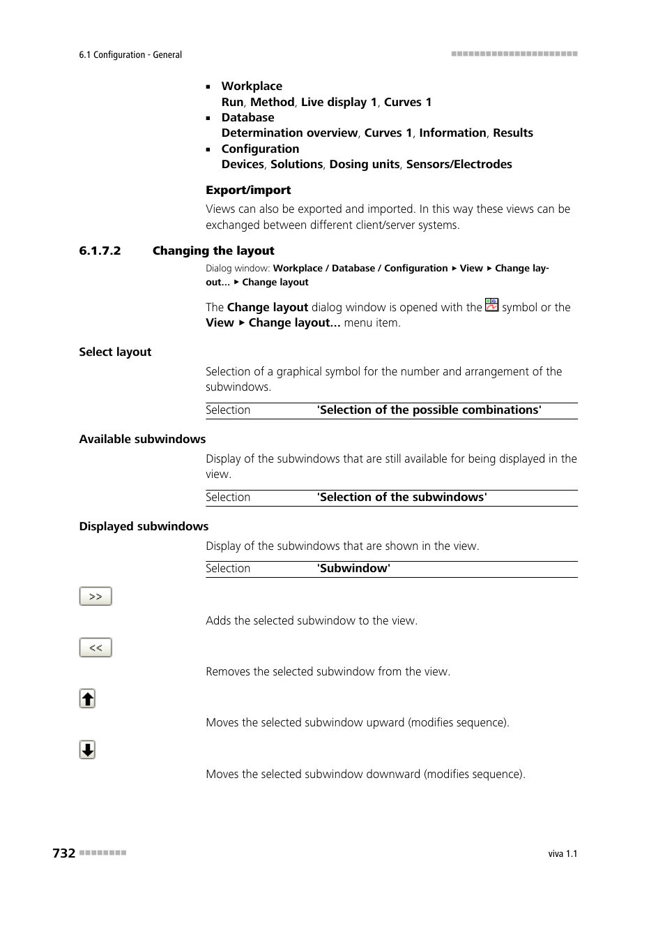 2 changing the layout | Metrohm viva 1.1 User Manual | Page 744 / 1085