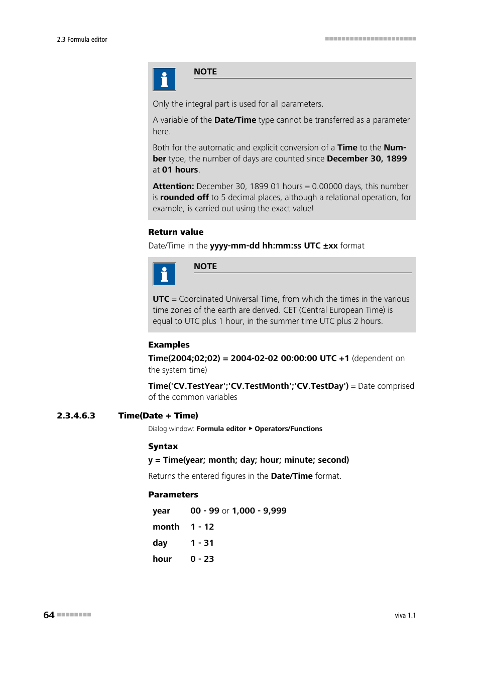 3 time(date + time), Time(date+time) | Metrohm viva 1.1 User Manual | Page 76 / 1085