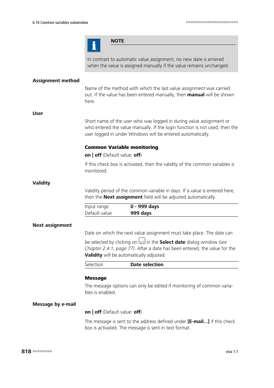Metrohm viva 1.1 User Manual | Page 830 / 1085
