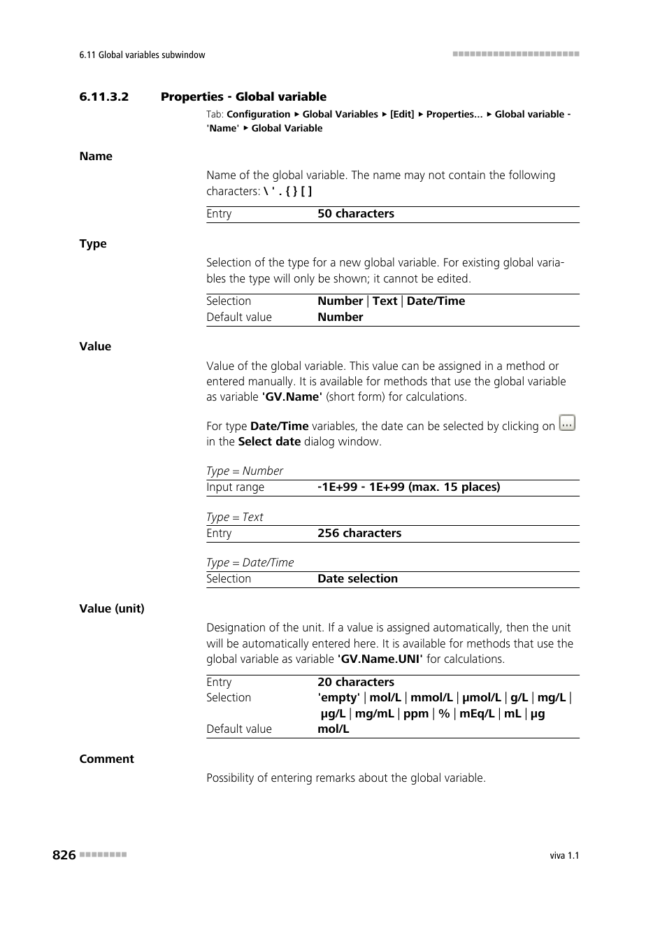 2 properties - global variable | Metrohm viva 1.1 User Manual | Page 838 / 1085