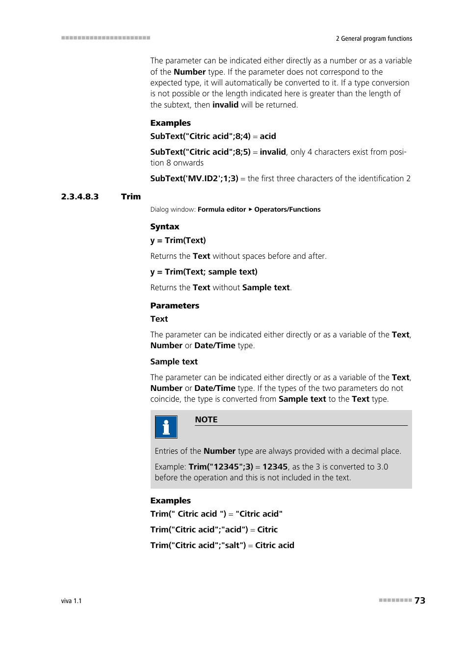 3 trim, Trim | Metrohm viva 1.1 User Manual | Page 85 / 1085