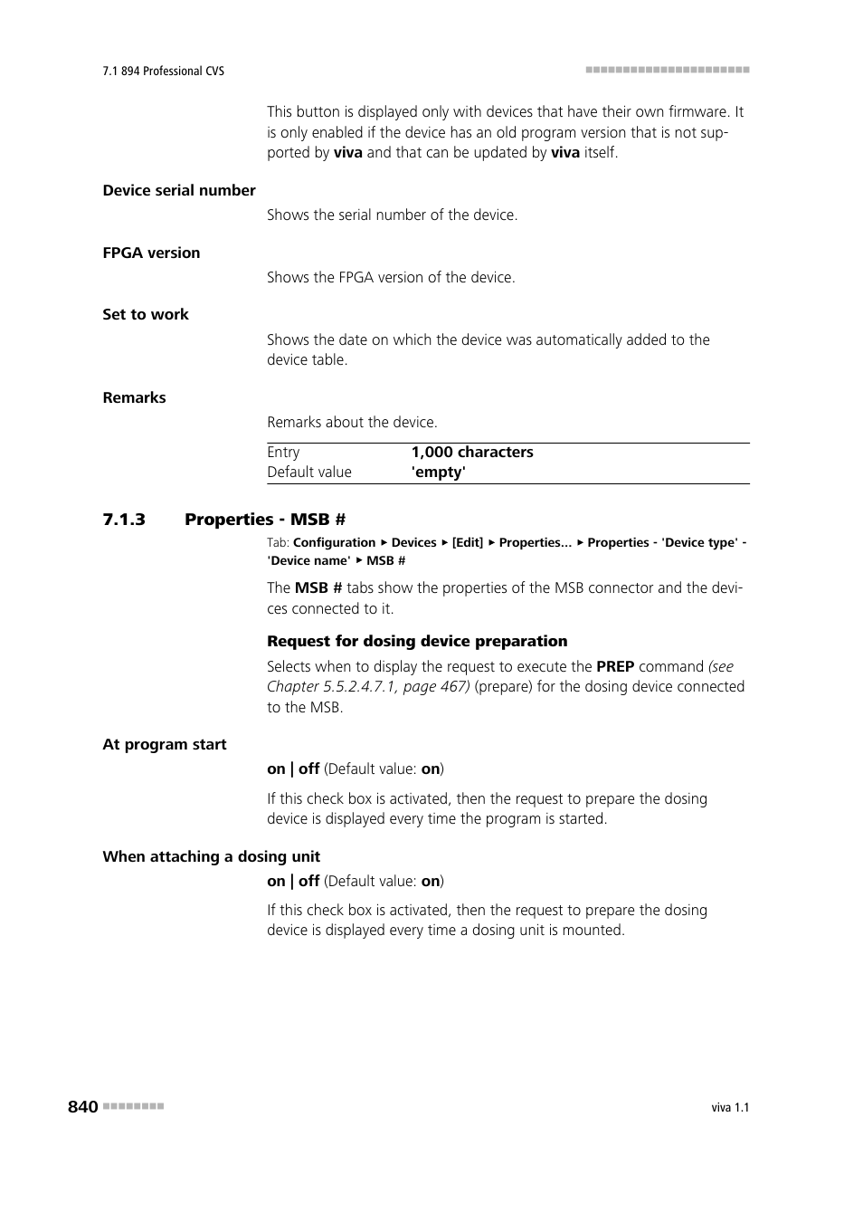 3 properties - msb, Properties - msb | Metrohm viva 1.1 User Manual | Page 852 / 1085