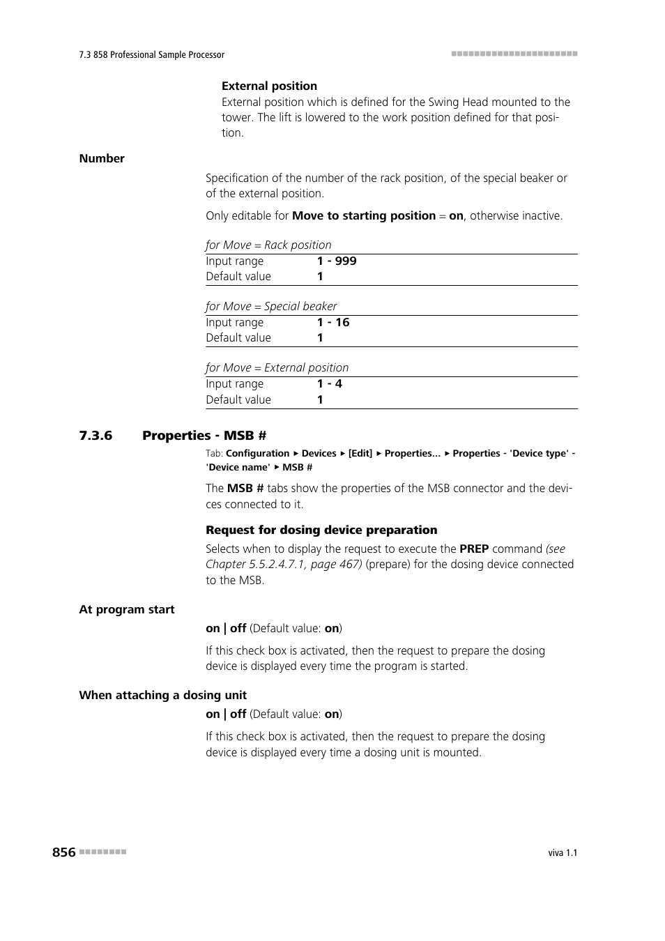 6 properties - msb, Properties - msb | Metrohm viva 1.1 User Manual | Page 868 / 1085