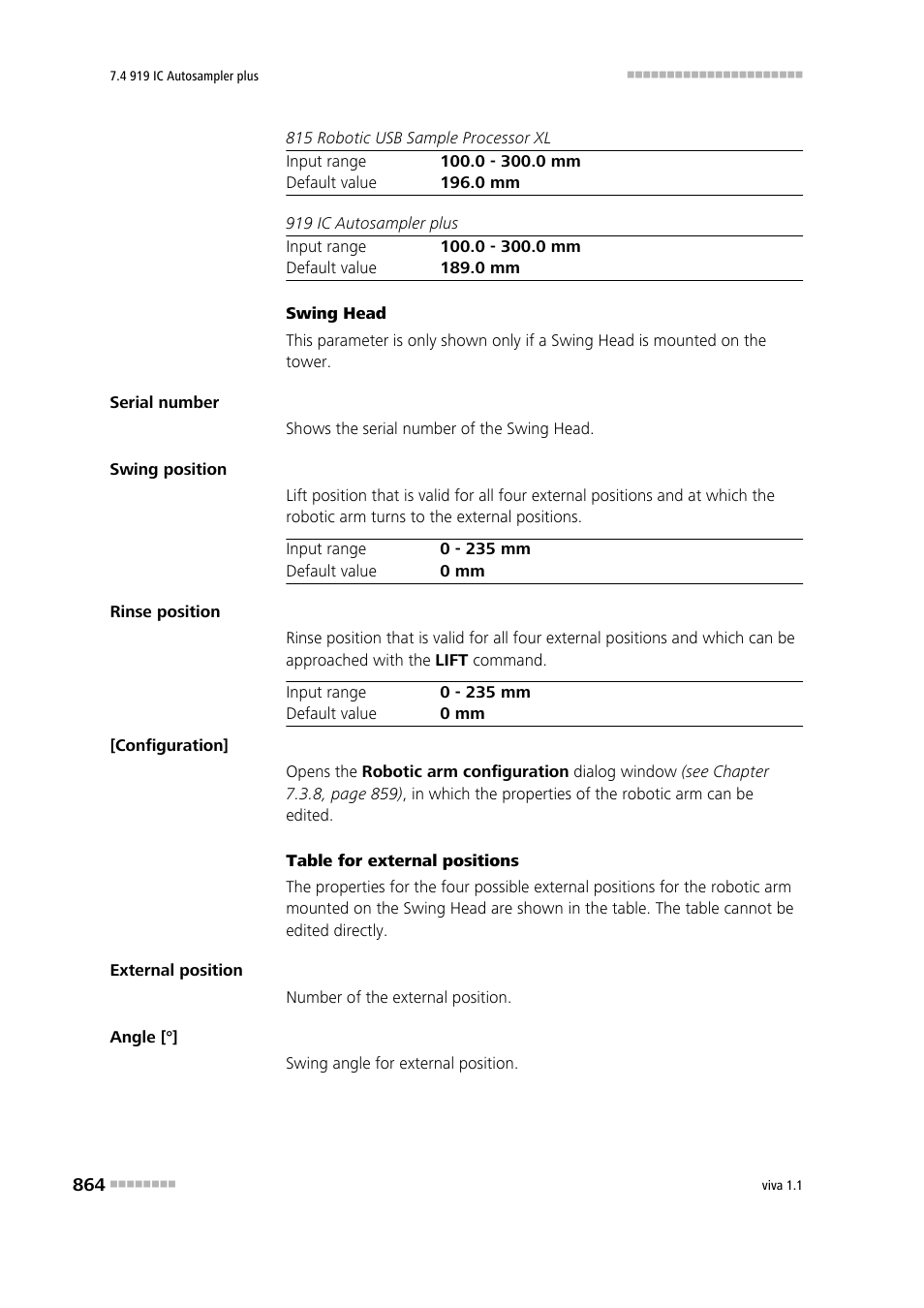 Metrohm viva 1.1 User Manual | Page 876 / 1085