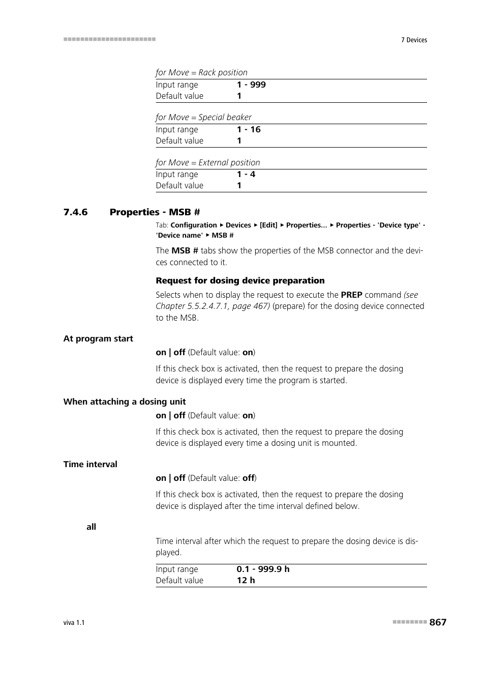 6 properties - msb, Properties - msb | Metrohm viva 1.1 User Manual | Page 879 / 1085