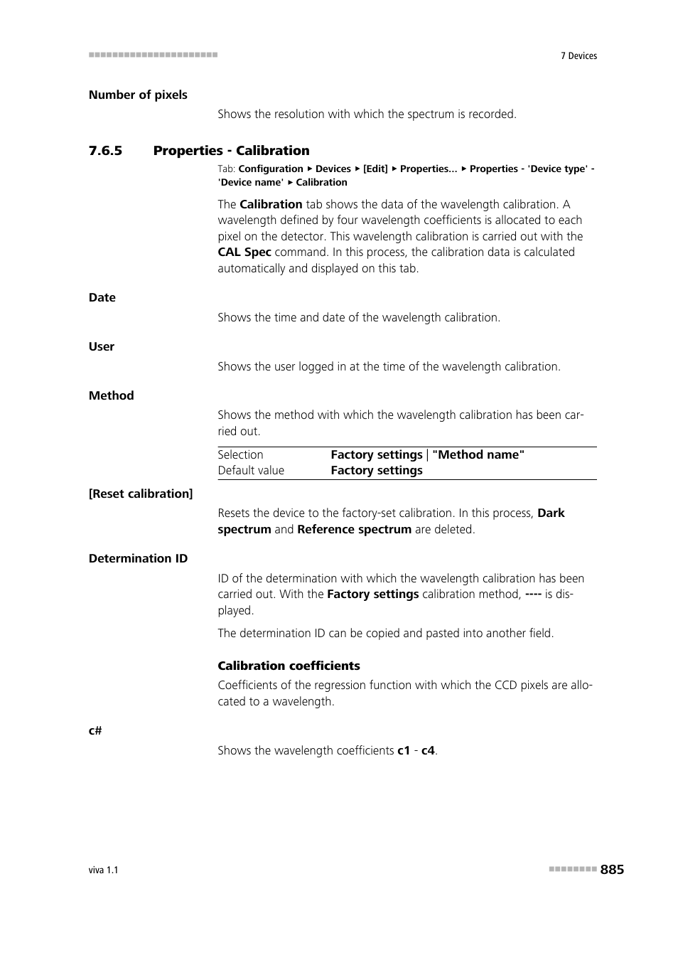 5 properties - calibration, Properties - calibration, Calibration | Metrohm viva 1.1 User Manual | Page 897 / 1085