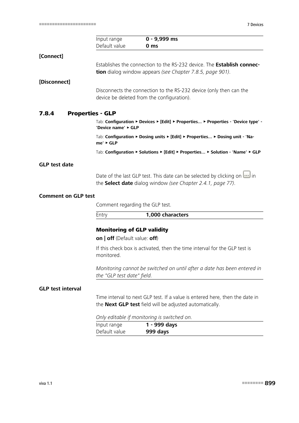 4 properties - glp, Properties - glp | Metrohm viva 1.1 User Manual | Page 911 / 1085