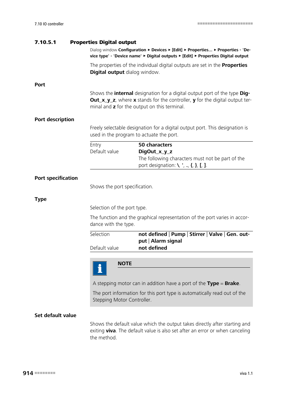 1 properties digital output | Metrohm viva 1.1 User Manual | Page 926 / 1085