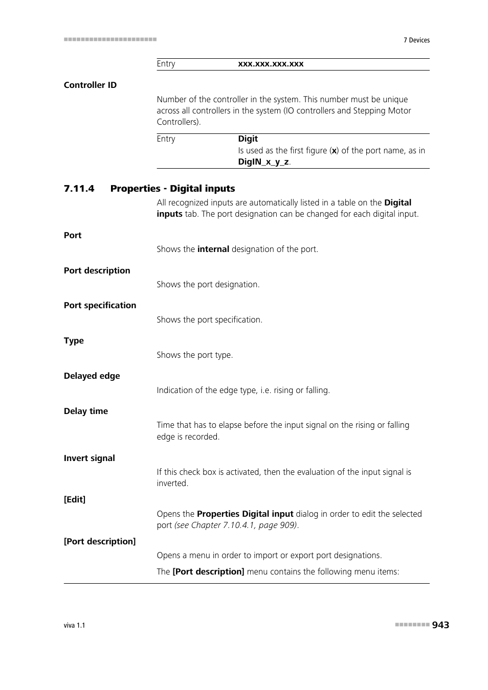 4 properties - digital inputs, Properties - digital inputs | Metrohm viva 1.1 User Manual | Page 955 / 1085