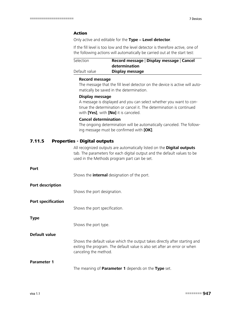 5 properties - digital outputs, Properties - digital outputs | Metrohm viva 1.1 User Manual | Page 959 / 1085