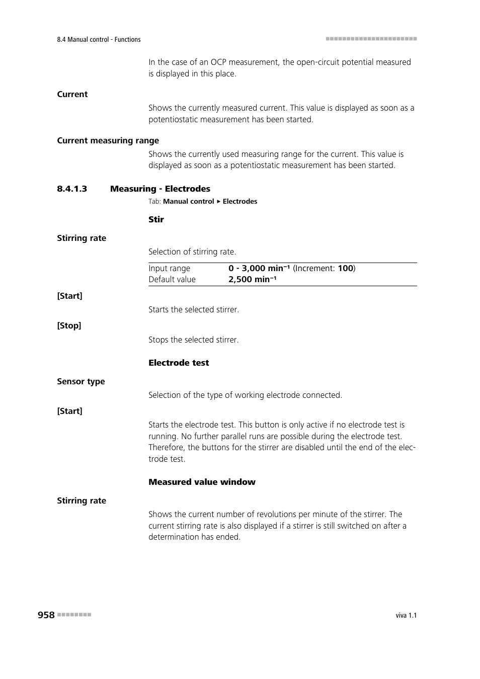 3 measuring - electrodes | Metrohm viva 1.1 User Manual | Page 970 / 1085