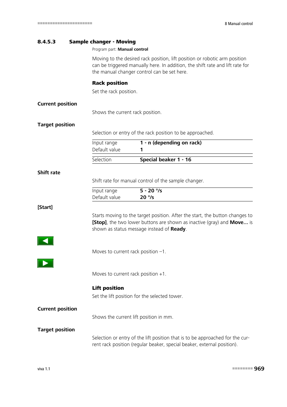 3 sample changer - moving, Moving | Metrohm viva 1.1 User Manual | Page 981 / 1085