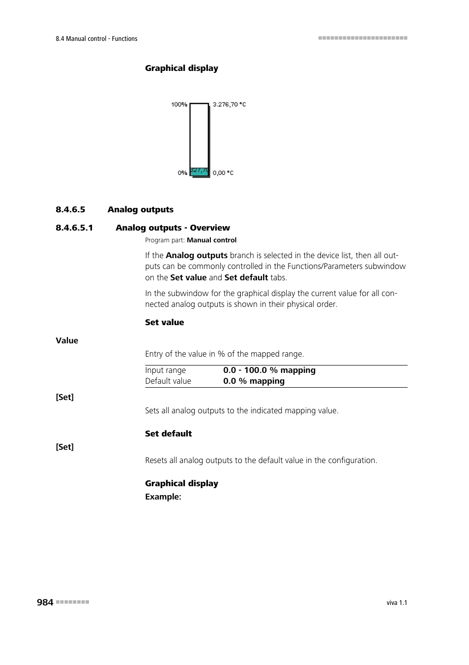 5 analog outputs, 1 analog outputs - overview | Metrohm viva 1.1 User Manual | Page 996 / 1085