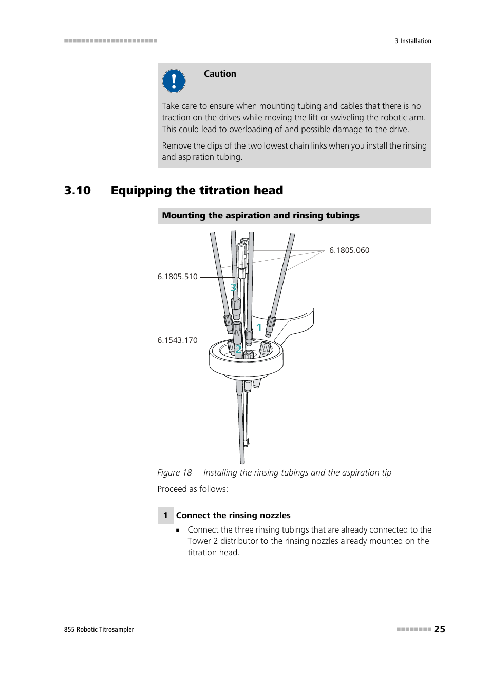 10 equipping the titration head, Figure 18 | Metrohm 855 Robotic Titrosampler User Manual | Page 33 / 85